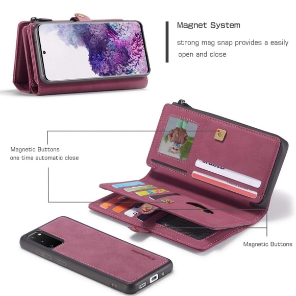 CaseMe Leather Proctective Wallet for Samsung Galaxy S20 5G 6.2 inch - Picture 3 of 12